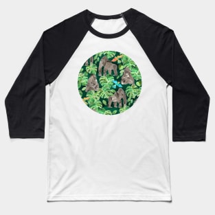 Gorillas in the Emerald Forest Baseball T-Shirt